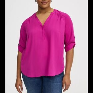 Torrid Harper Georgette  Blouse